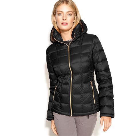 black puffer jacket michael kors|michael kors puffer jackets men's.